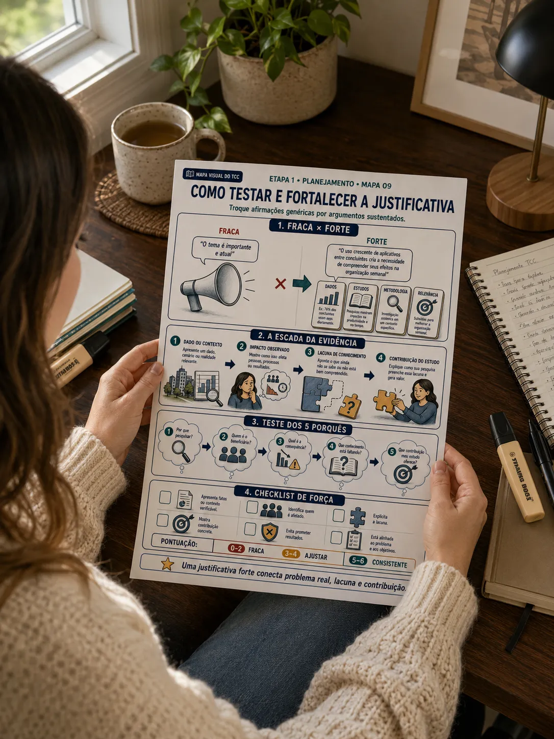 Material visual sendo consultado 4